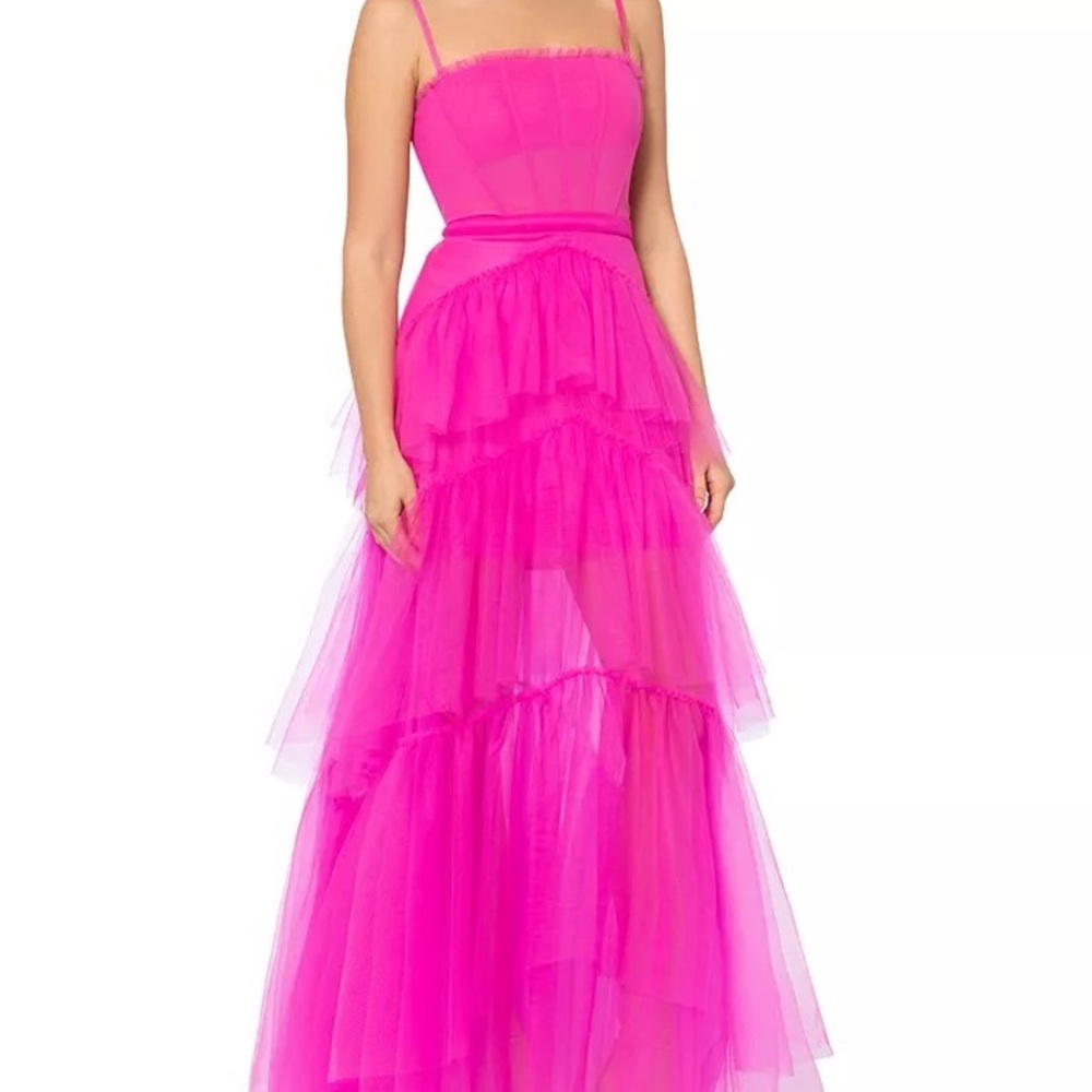 Macys Corset Hot Pink Dress (Prom, Wedding!)